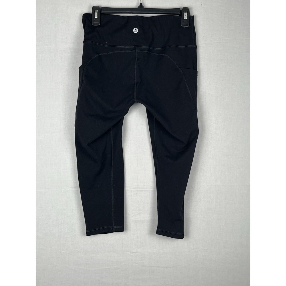 iuga Womens Black Leggings Size M High Rise Yoga‎ Active Stretch Pockets